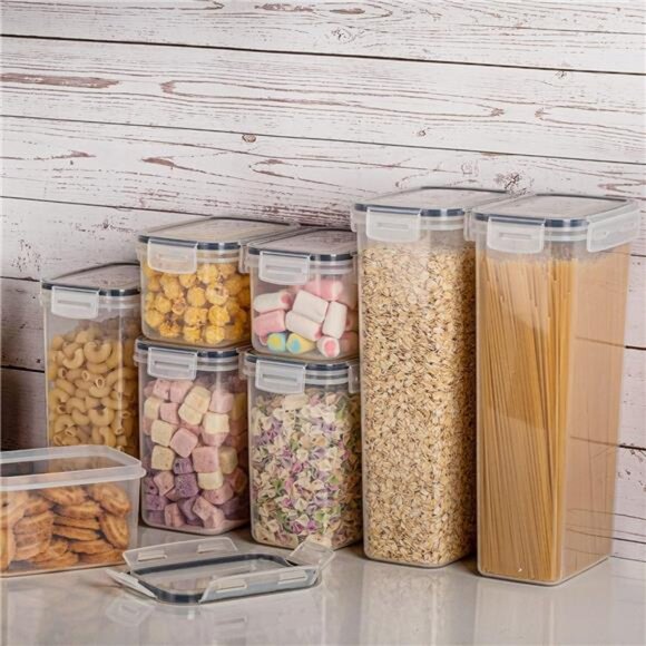 32pcs Airtight Food Storage Containers Set, BPA Free Plastic Kitchen and Pantry - Picture 5 of 7